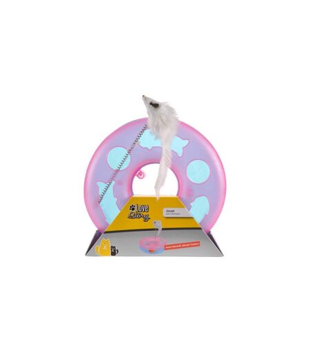 Jouet pour Chat Tunnel avec Balle & Tige 24cm Rose