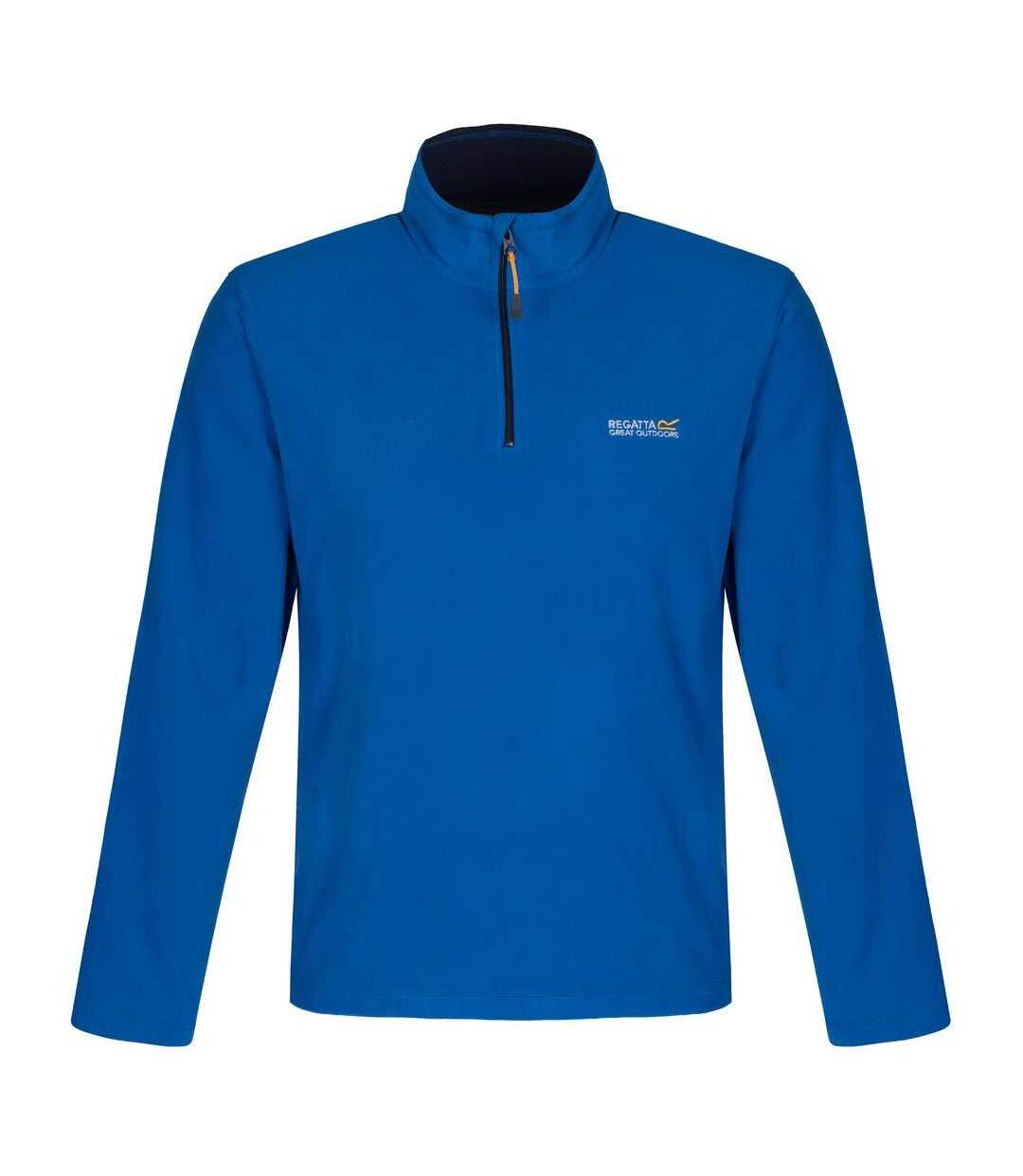 Great Outdoors Mens Thompson Half Zip Fleece Top Oxford Blue Navy Regatta-1