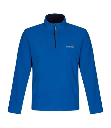 Great Outdoors Mens Thompson Half Zip Fleece Top Oxford Blue Navy Regatta