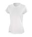 T-shirt À Séchage Rapide Femme/femme Blanc Spiro-1