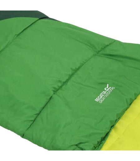 Regatta Hilo v2 250 Mummy Sleeping Bag (Extreme Green/Green Pastures) (One Size) - UTRG8576