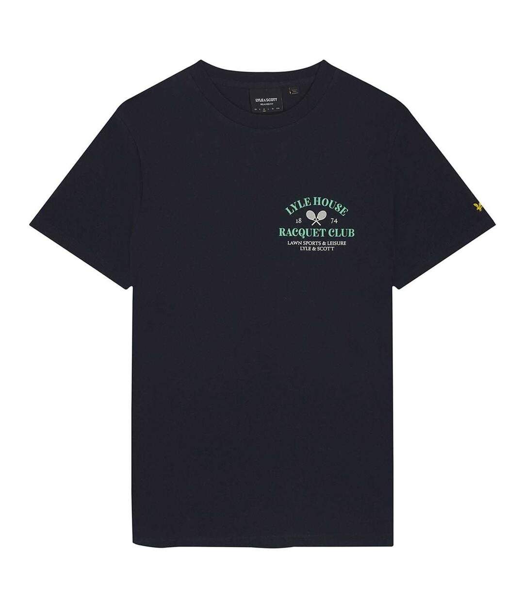 T-shirt Style Graphique Racquet Club Homme Bleu Marine Lyle & Scott-2