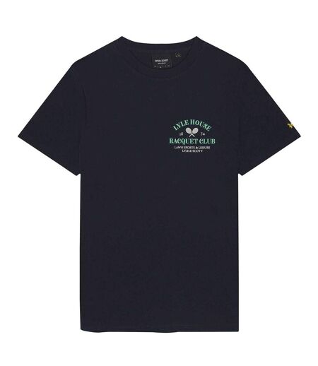 T-shirt Style Graphique Racquet Club Homme Bleu Marine Lyle & Scott