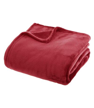 Grand Plaid en flanelle uni - 230x180 - Rouge