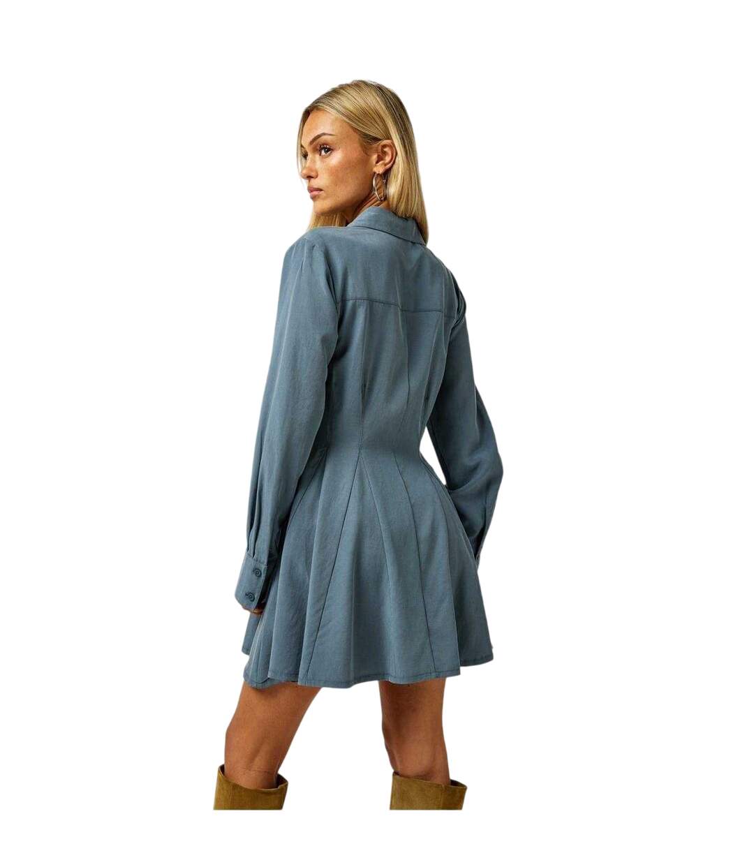 Robe Chemisier Courte Femme Gris Foncé Jack Wills-3