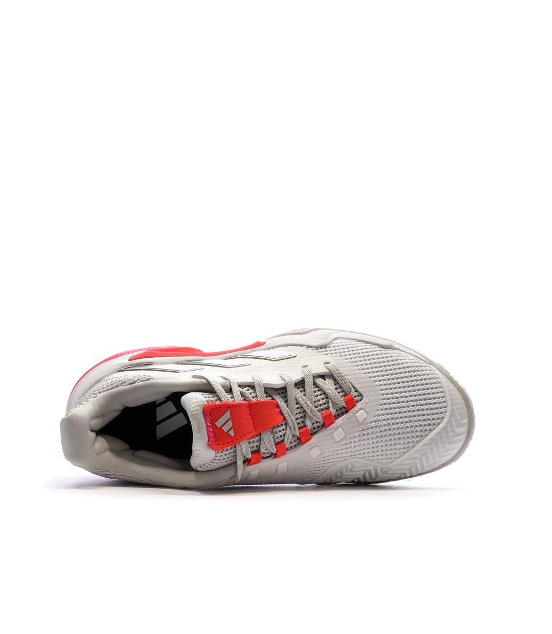 Chaussures de tennis blanches/roses femme adidas barricade-4