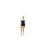 Ensemble De Pyjama Court Manches Style Caraco Motif/style Lacets Femme Bleu Marine Foncé Tommy Hilfiger-1