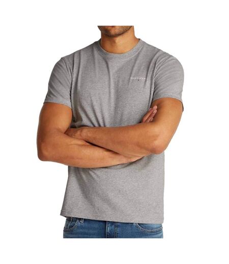T-shirt gris homme tommy hilfiger linear 88 - m