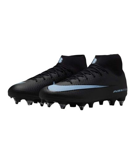 Mens Mercurial Superfly 10 Soft Ground Football Boots Black Blue Nike
