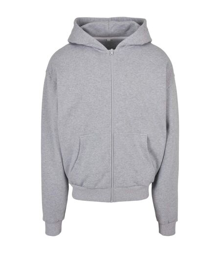 Veste À Capuche Homme Gris Chiné Build Your Brand