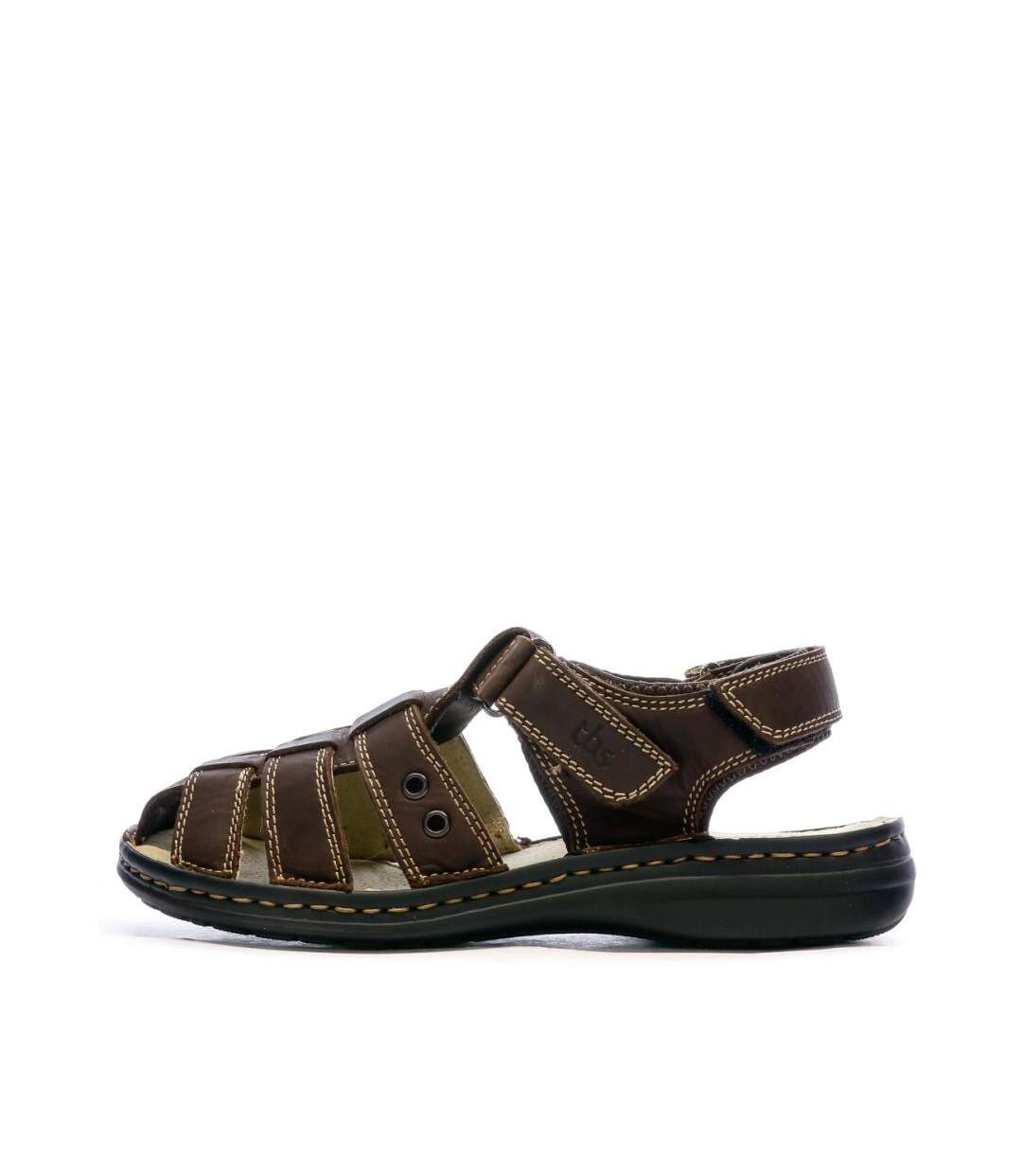 Sandales marron homme tbs galhow-1