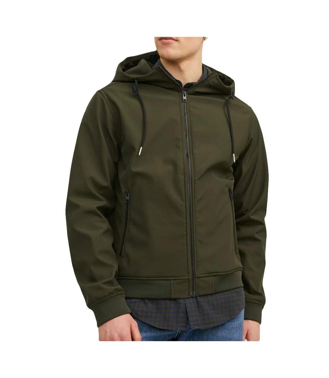 Veste kaki homme jack & jones 12232354-1