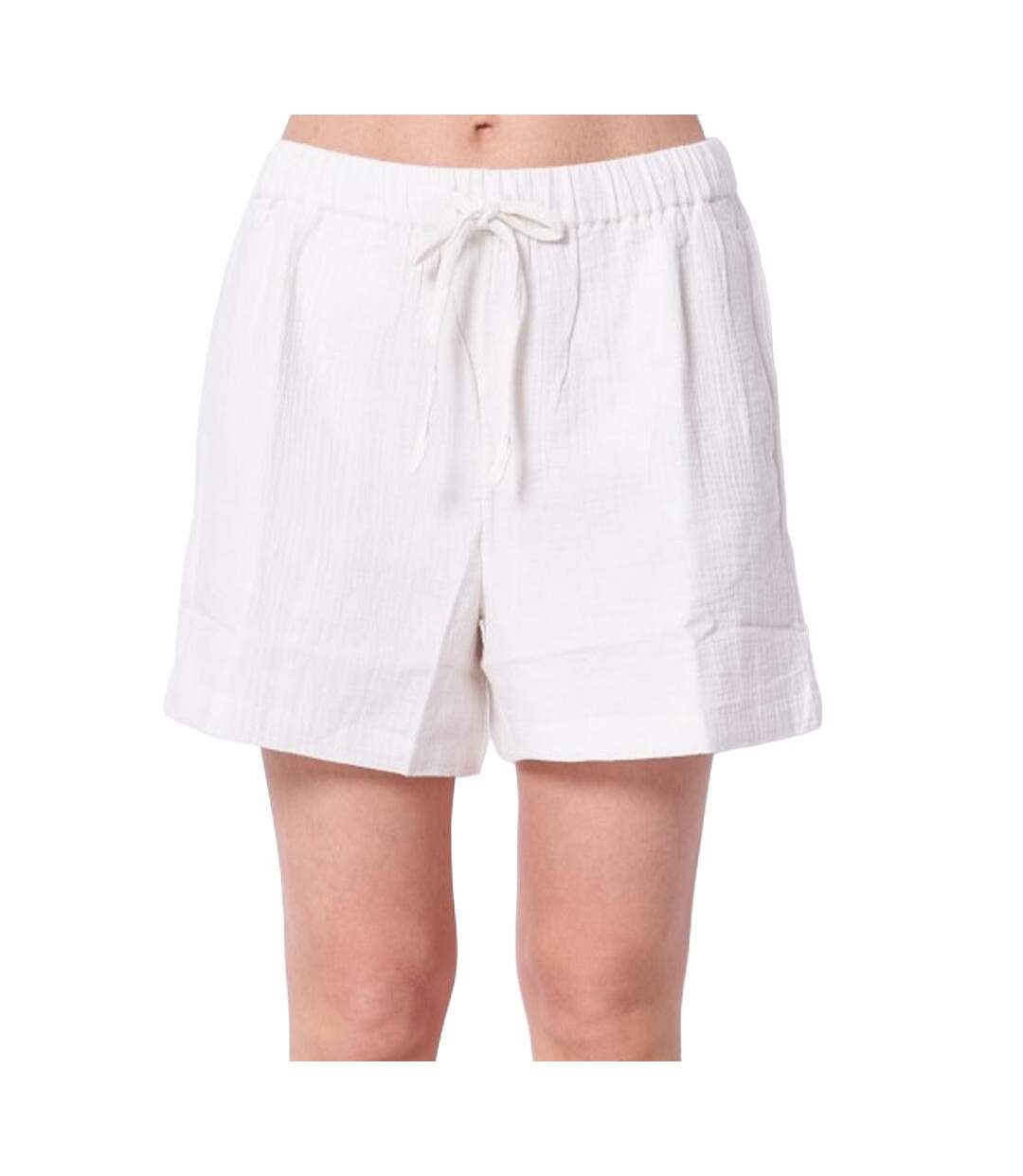 Short beige femme calvin klein jeans gauze-1