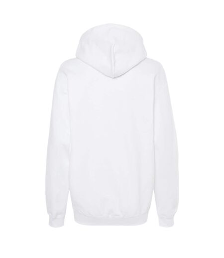 Unisex adult softstyle fleece midweight hoodie white Gildan