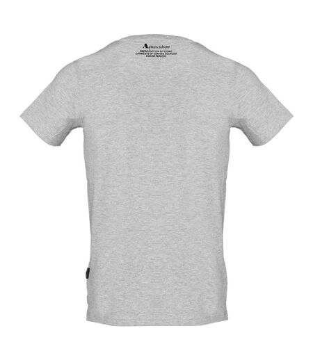 T-shirt Motif Logo Bouclier Aldis Homme Gris Aquascutum