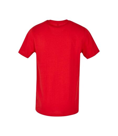 T-shirt Basique À Col Rond Pour Hommes Rouge De La Ville Build Your Brand