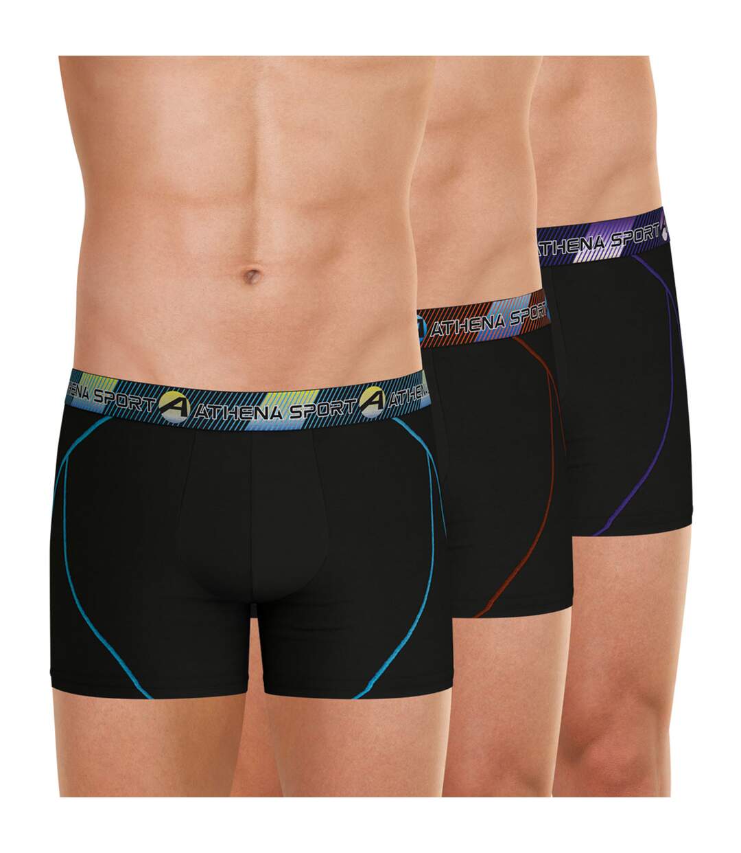 Lot de 3 boxers longs homme Training Dry-2