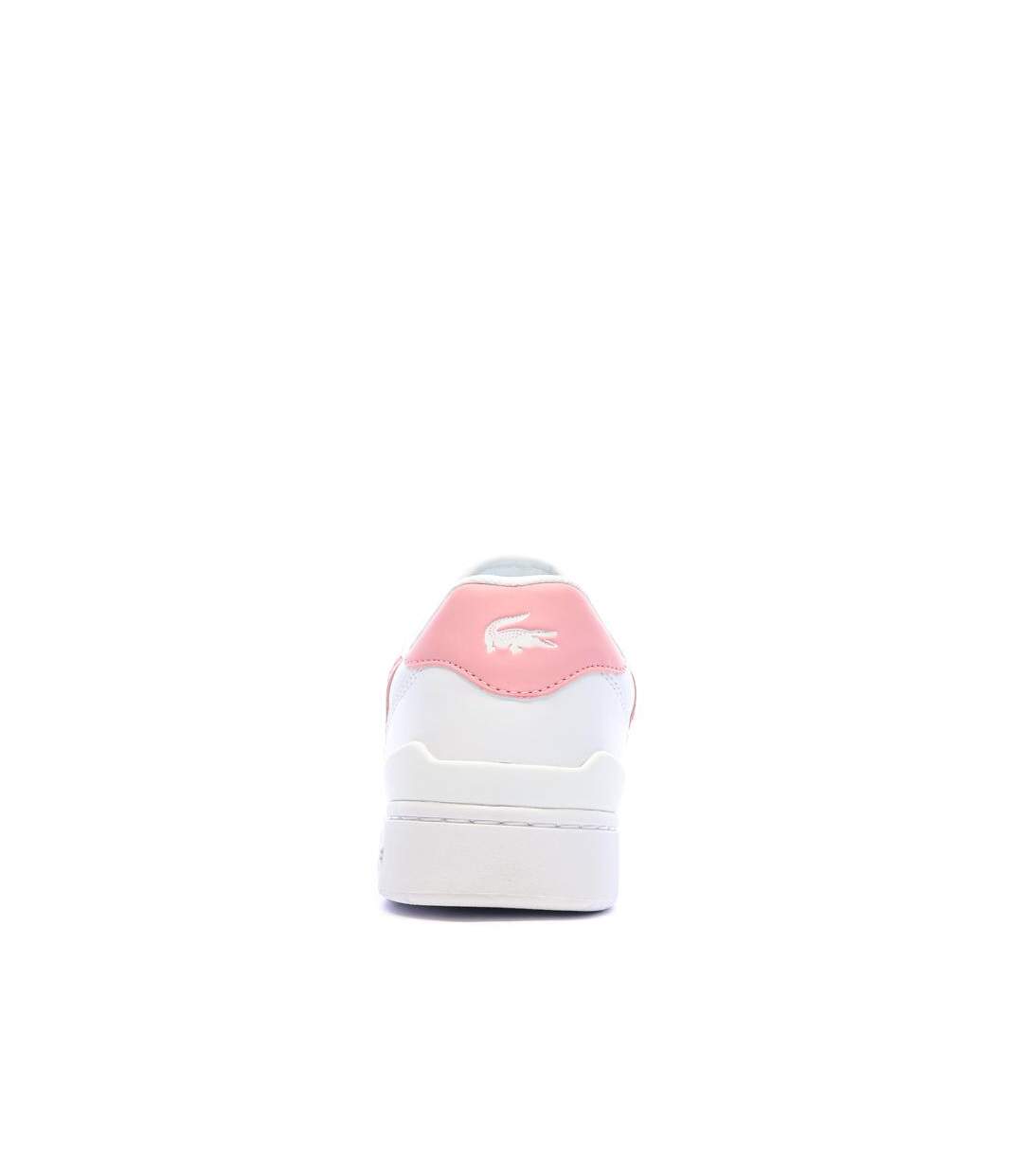 Baskets blanc/rose femme lacoste t-clip set 224-3