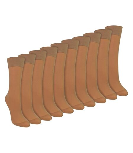 Sock Snob- Lot De 10 Socquettes Femme 15 Deniers Transparentes