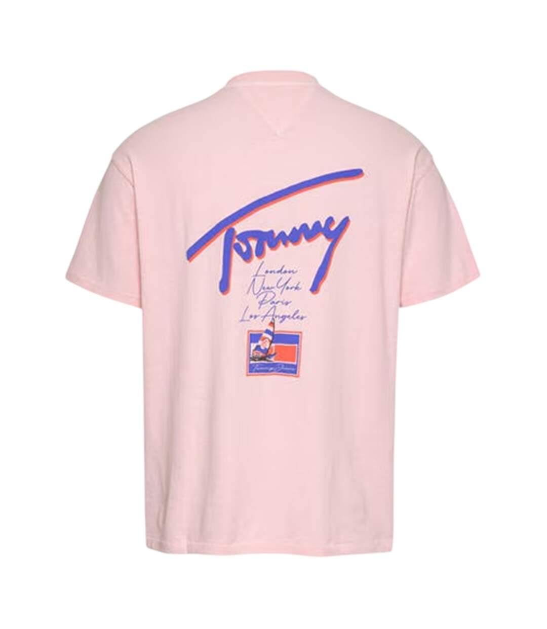 T-shirt Motif/style Délavé Homme Rose Tommy Jeans-2