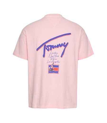 T-shirt Motif/style Délavé Homme Rose Tommy Jeans