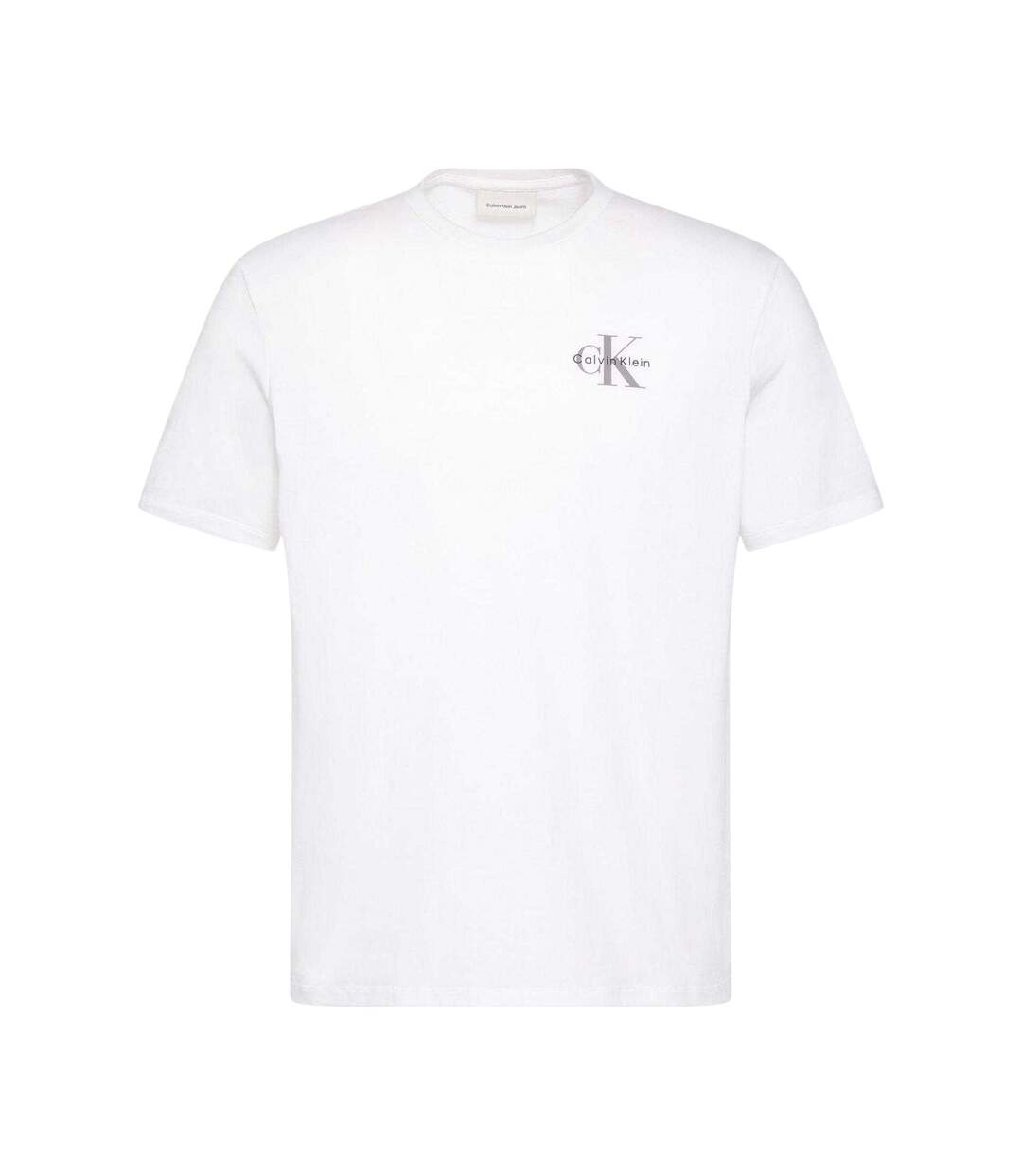 Mens Micro Logo T-shirt Bright White Calvin Klein-2