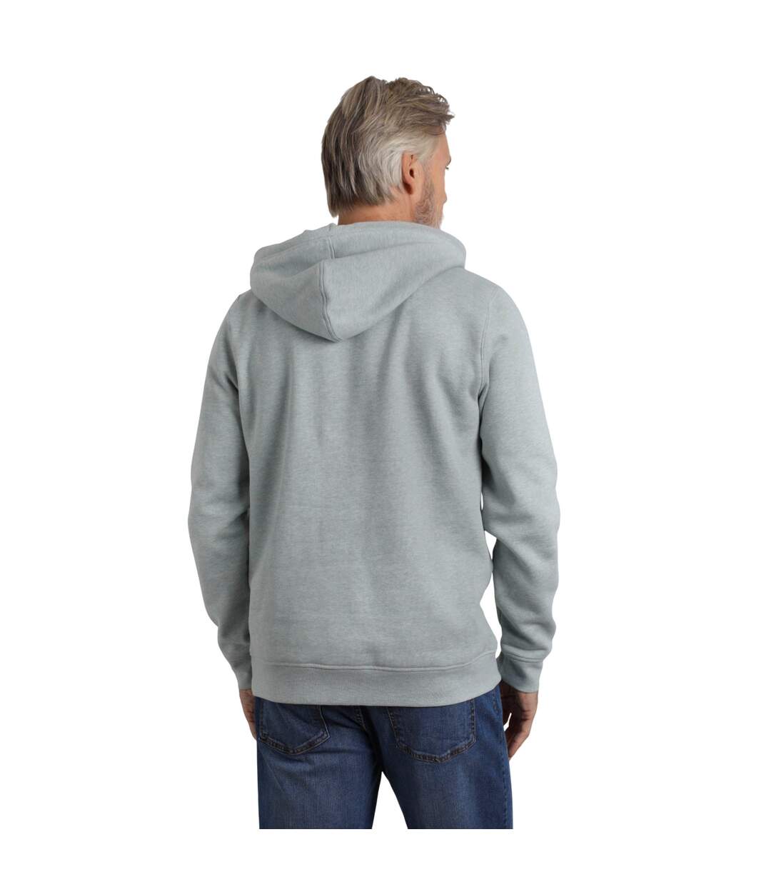 Mens hugo branded hoodie grey marl Weird Fish-3