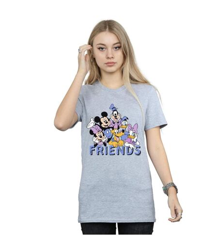 Disney Femme/Les femmes - T-shirt classique en coton Friends Boyfriend (Amis) (Gris sportif) - UTBI38008