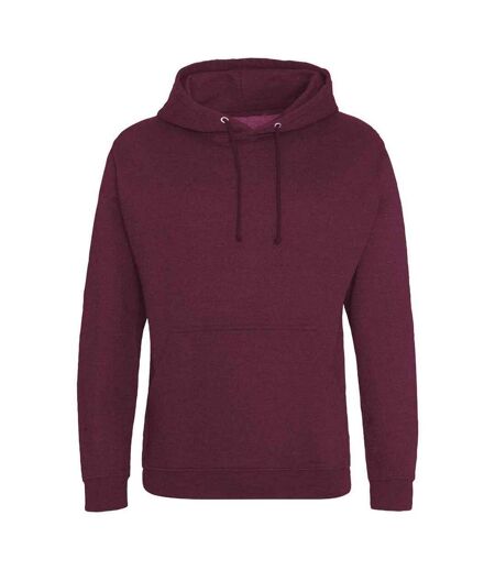 Sweat À Capuche College Adulte Bordeaux Fumé Awdis