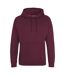 Sweat À Capuche College Adulte Bordeaux Fumé Awdis-1