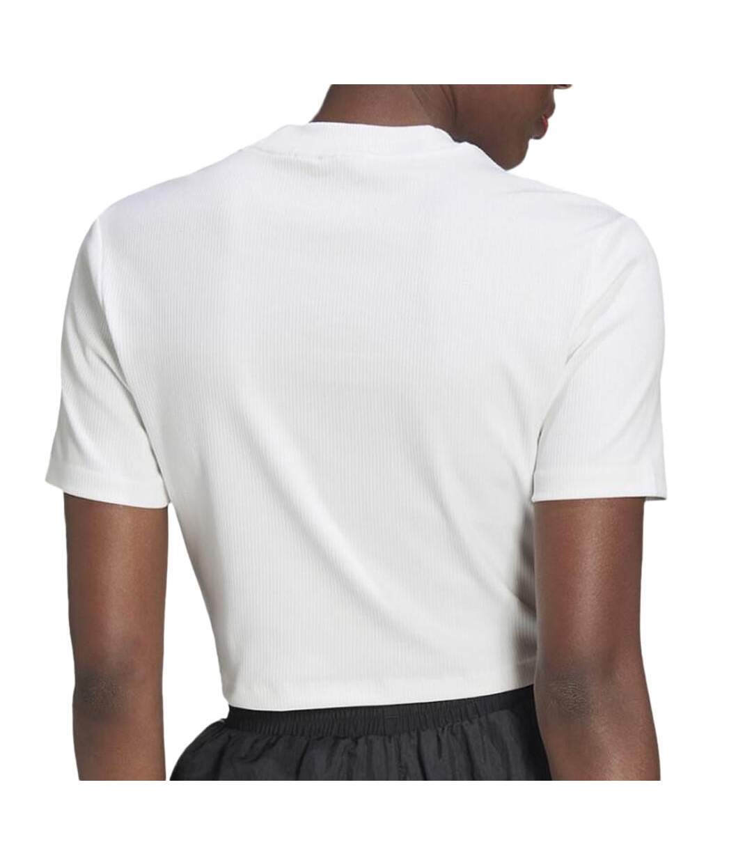 T-shirt Blanc Crop Femme Adidas HF3394 - 34-2