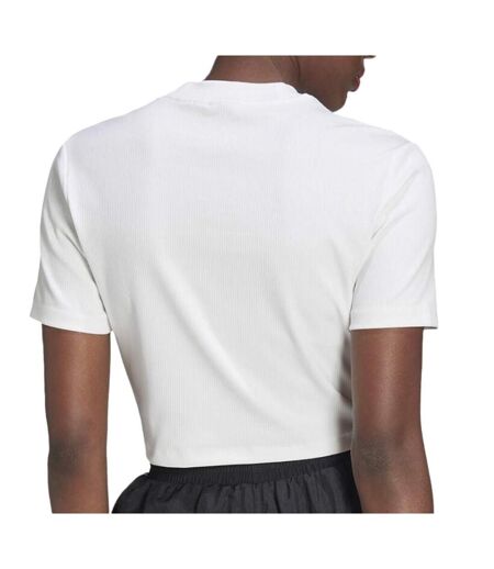 T-shirt Blanc Crop Femme Adidas HF3394 - 34