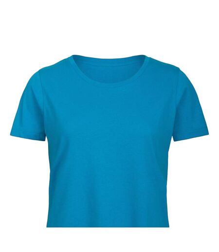 Womens/ladies Organic T-shirt Atoll Blue B&C