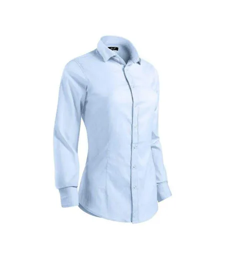 Womens/ladies Dynamic Shirt Blue Malfini
