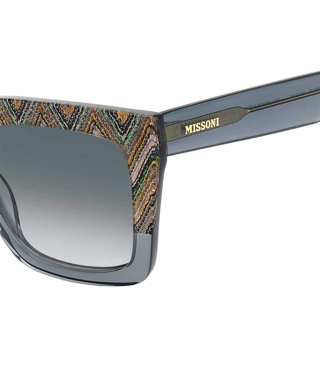 Womens/ladies 0147/s Round Sunglasses 55cm Grey Green Missoni-4