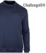 CHALLENGER BULGARE4 — Sweat col rond bleu marine : sobriété et finitions soignées-4