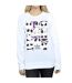 Disney Sweatshirt Square Nightmare Before Christmas Many Faces Of Jack Femme/Ladies (Blanc) - UTBI31684-3