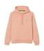 Mens Organic Cotton Fleece Hoodie Orange Lacoste-2