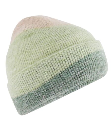 Bonnet Motif/style Ondulé Adulte Amande Pistache Vieux Vert Beechfield