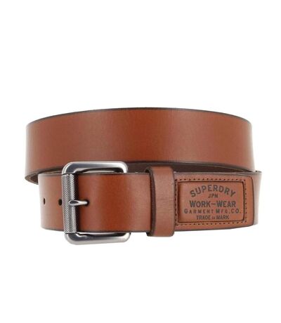 Ceinture marron clair homme superdry badgeman belt - xl