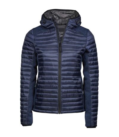 Doudoune Matelassée Femme Bleu Marine Chiné Tee Jays