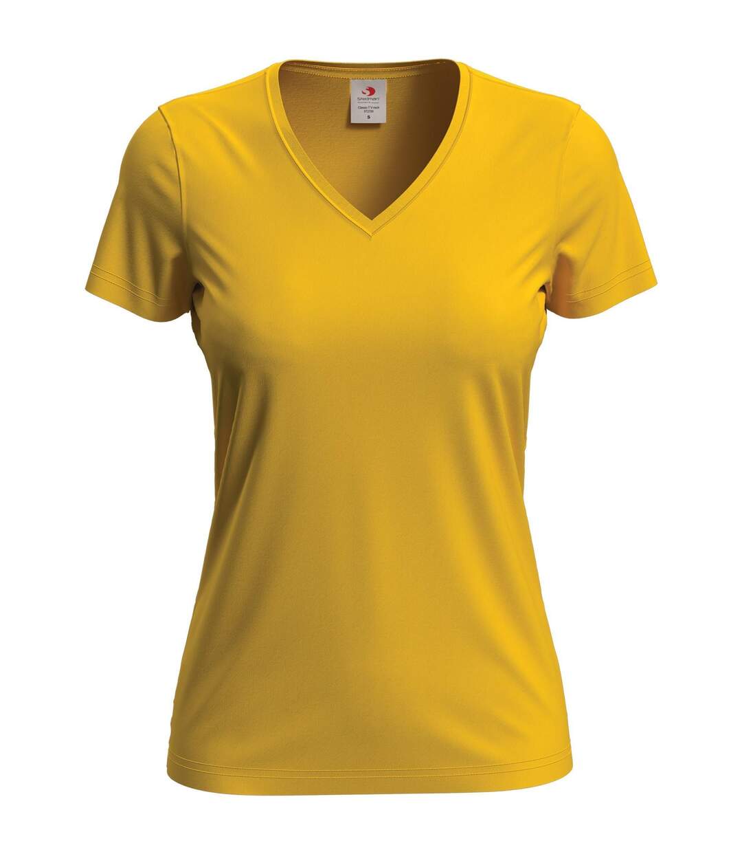 Womens/ladies Classic V Neck Tee Sunflower Stedman-1