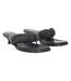 Womens/ladies Gillian Leather Thong Strap Sandals Black Boss-1