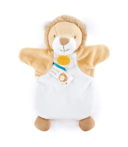 Doudou polyester 2 en 1 collection LES MARIONNETTES Lion