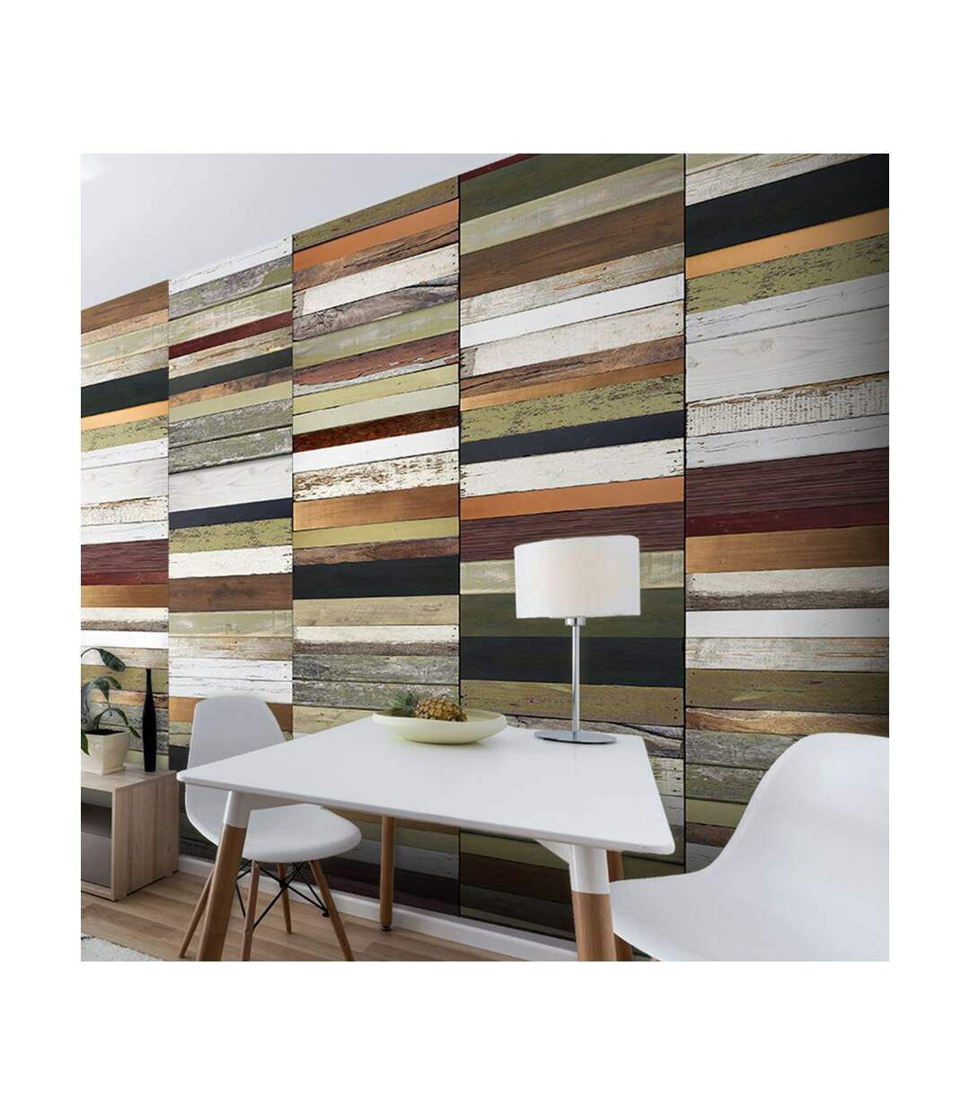 Papier Peint Rainbow Colored Wood Tones 50x1000cm-1