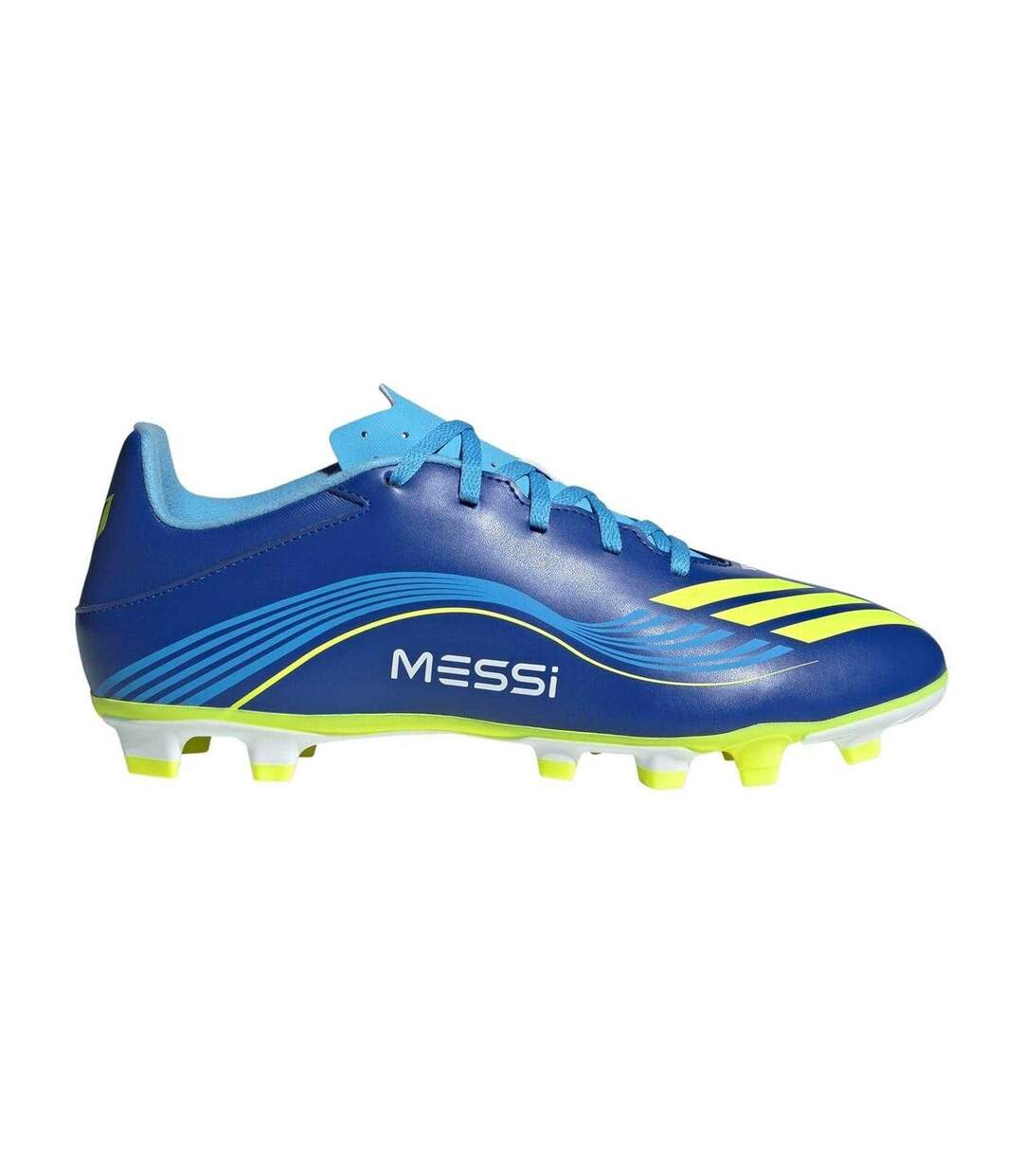 Chaussures De Foot Pour Terrain Ferme F50 League Homme Bleu Jaune Adidas-1