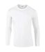 Unisex adult softstyle long-sleeved t-shirt white Gildan-1