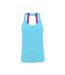 Tri Dri Womens/Ladies Double Strap Back Sleeveless Vest (Turquoise Melange) - UTRW6238-1