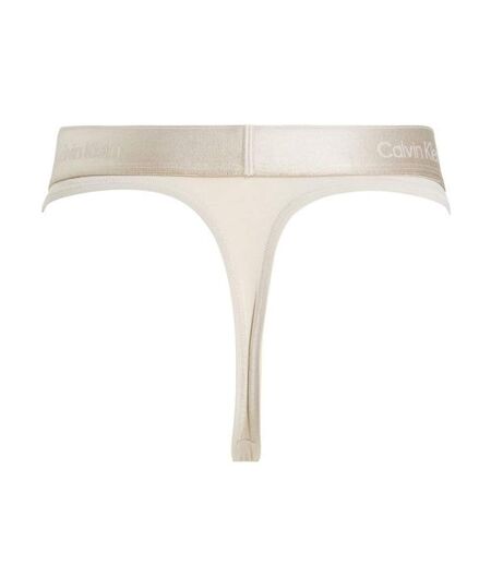 String Ecru Femme Calvin Klein Jeans Thong - L