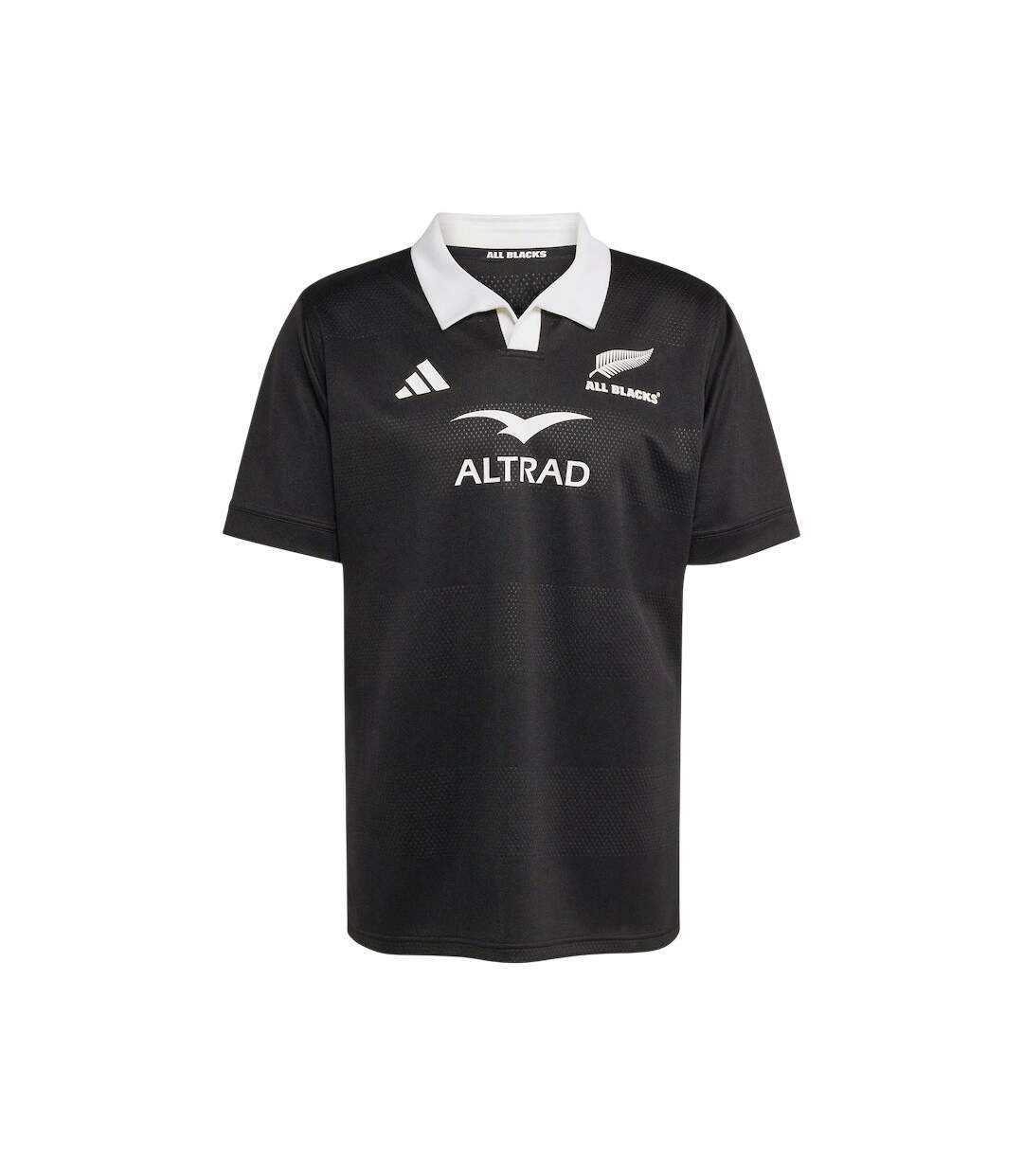 Polo Rugby Motif/style Nouvelle-zélande Homme Tout Noir Adidas-2